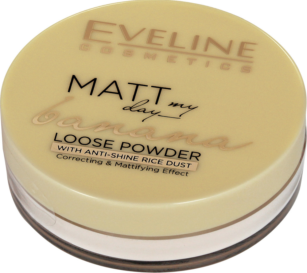 Eveline Cosmetic Пудра MATT MY DAY LOOSE POWDER рассыпчатая матирующая транспарентная BANANA (БАНАНОВАЯ), #1