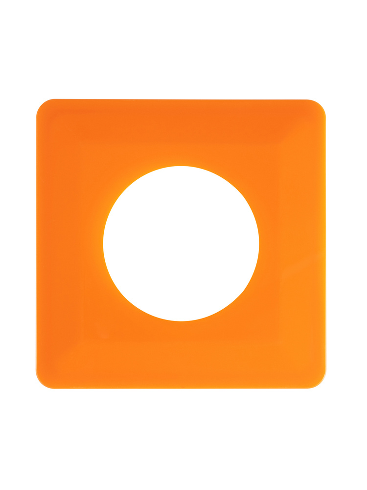 Накладка для розетки защита для обоев одноместная оранжевый duwi 25139 2  #1