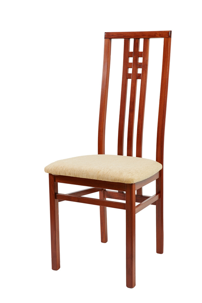 Стул Скала для кухни деревянный высокий со спинкой, с мягкой сидушкой, кухонный, стулья с мягким сиденьем, #1