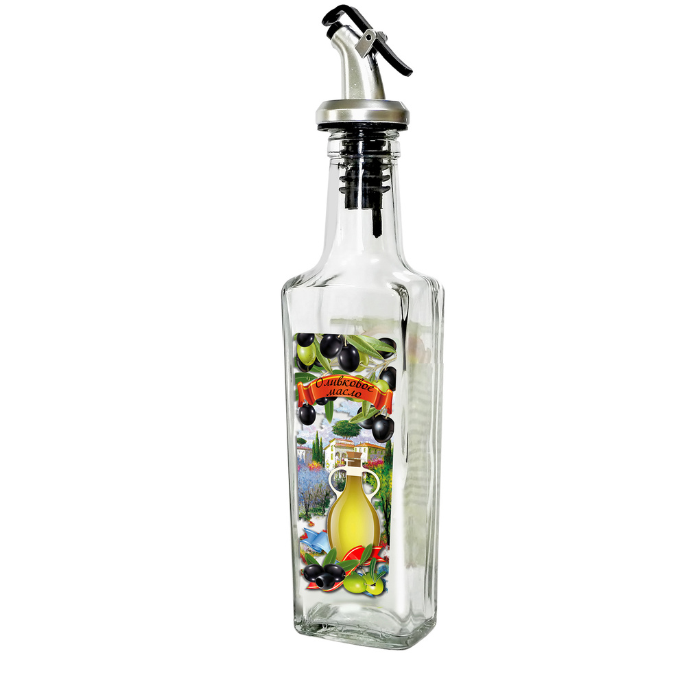Бутылка для масла, емкости для жидкостей LarangE с пластиковым дозатором, 250 мл.  #1