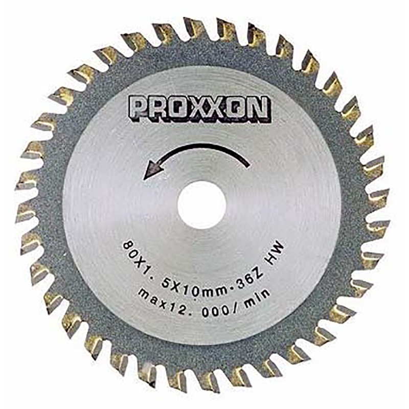 Proxxon Диск пильный 80 x 1,5 x 10; 36  зуб. #1