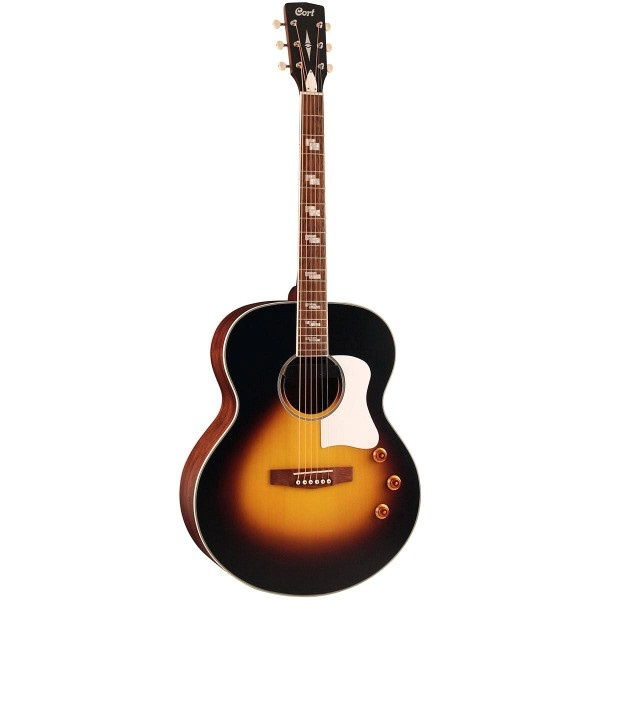Cort Электроакустическая гитара Электро-акустическая гитара, черная, CJ Series CJ-Retro-VBM 6-струнная, #1