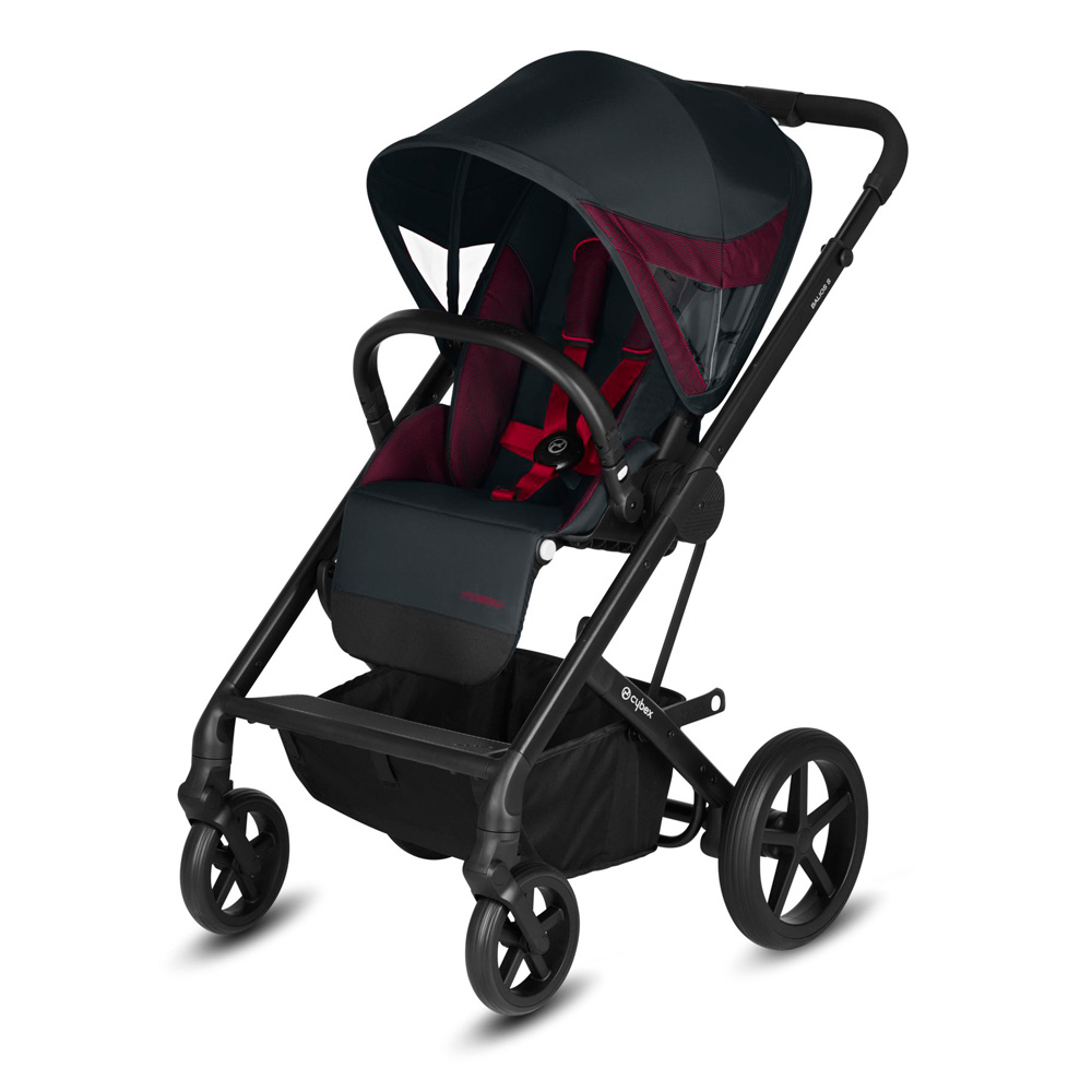 Коляска прогулочная Cybex Balios S Lux BLK 2021 с дождевиком, цвет Ferrari Victory Black  #1