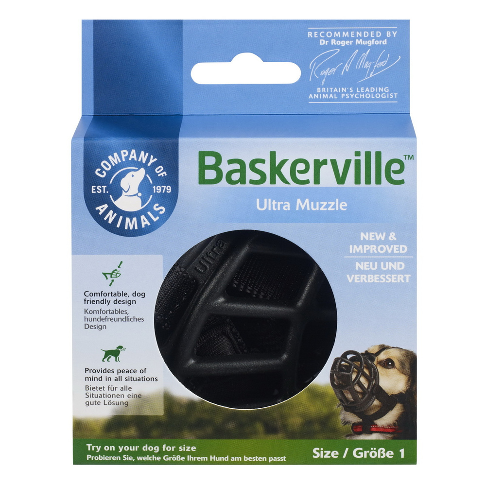 Намордник для собак COA "Baskerville Ultra", Size1, 5х22см (Великобритания)  #1