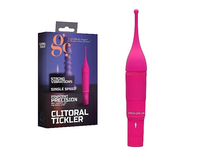 Shots Toys Вибратор Clitoral Tickler, розовый, 16 см #1