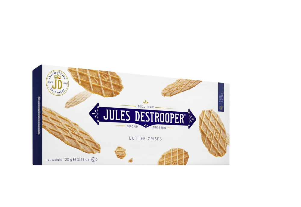 Печенье Бельгийское "Jules Destrooper" "Butter Crisps", 100 грамм #1