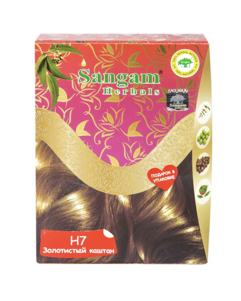Sangam Herbals Краска для волос, 60 мл #1