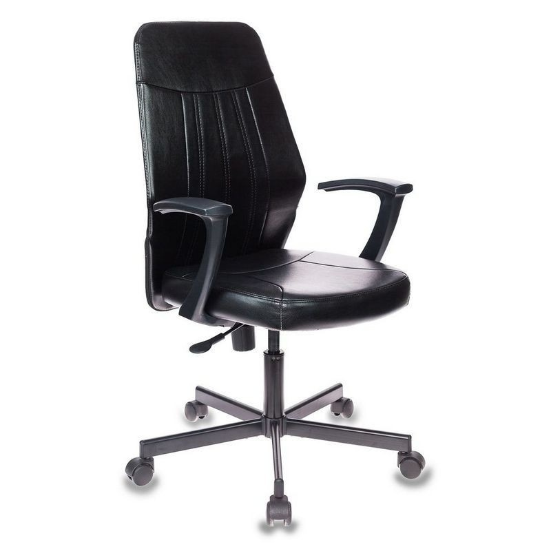 Кресло Easy Chair кожзам, черный, металл #1