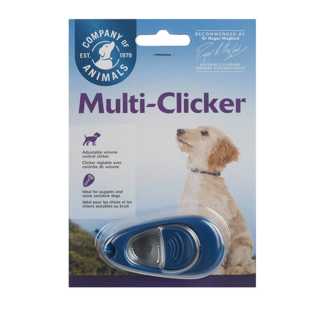 Кликер для дрессировки собак COA "Multi-Clicker", синий, 7х3.75см (Великобритания)  #1