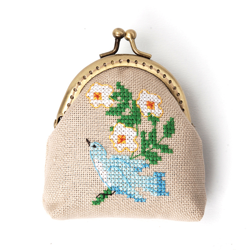 Набор для вышивания кошелька XIU CRAFTS "Синяя птица счастья"  #1