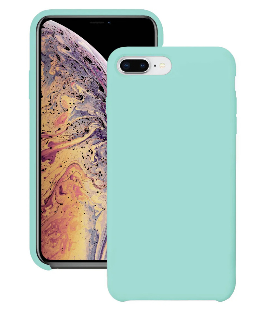 Силиконовый чехол для Apple iPhone 7 Plus / Apple iPhone 8 Plus / Silicone Case DF на Айфон с бархатистым #1