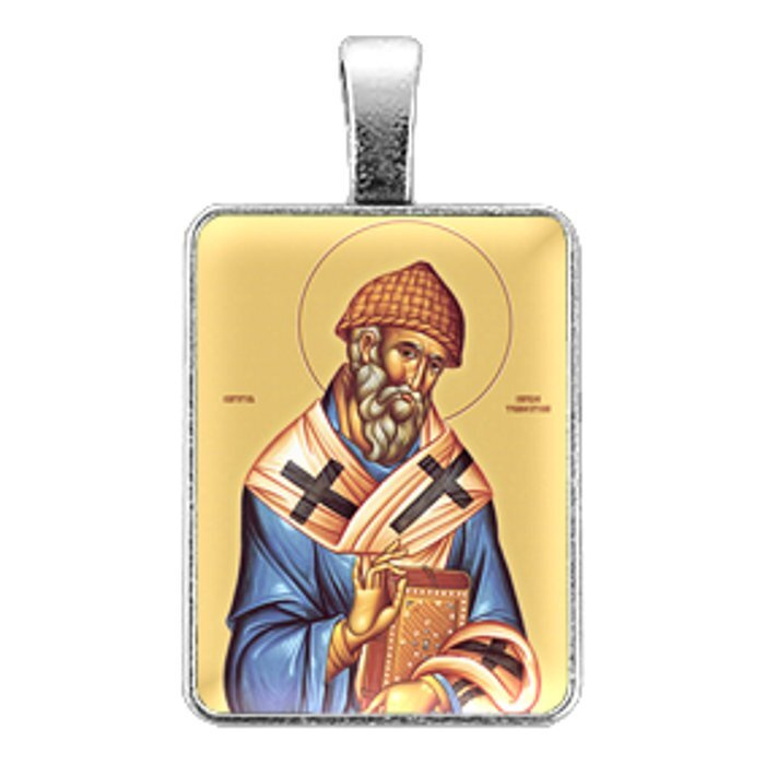 Нательная иконка Святой Спиридон Тримифунтский #1