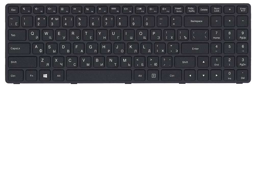 Клавиатура для ноутбука Lenovo Ideapad 100-15IBD 100-15IBY 300-15 B50-80 B50-50 черная  #1