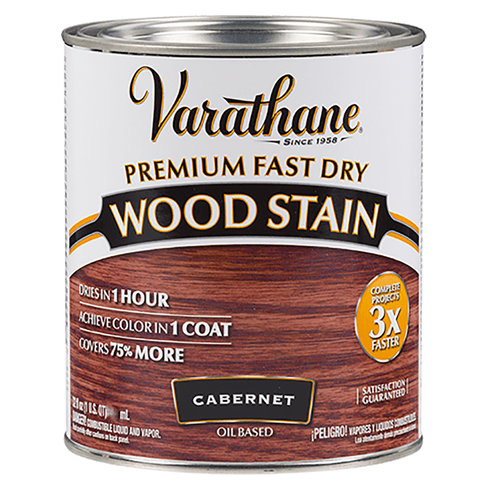 Масло для дерева тонирующее быстросохнущее Varathane Fast Dry Wood Stain 0,236 л. Цвет: Каберне  #1