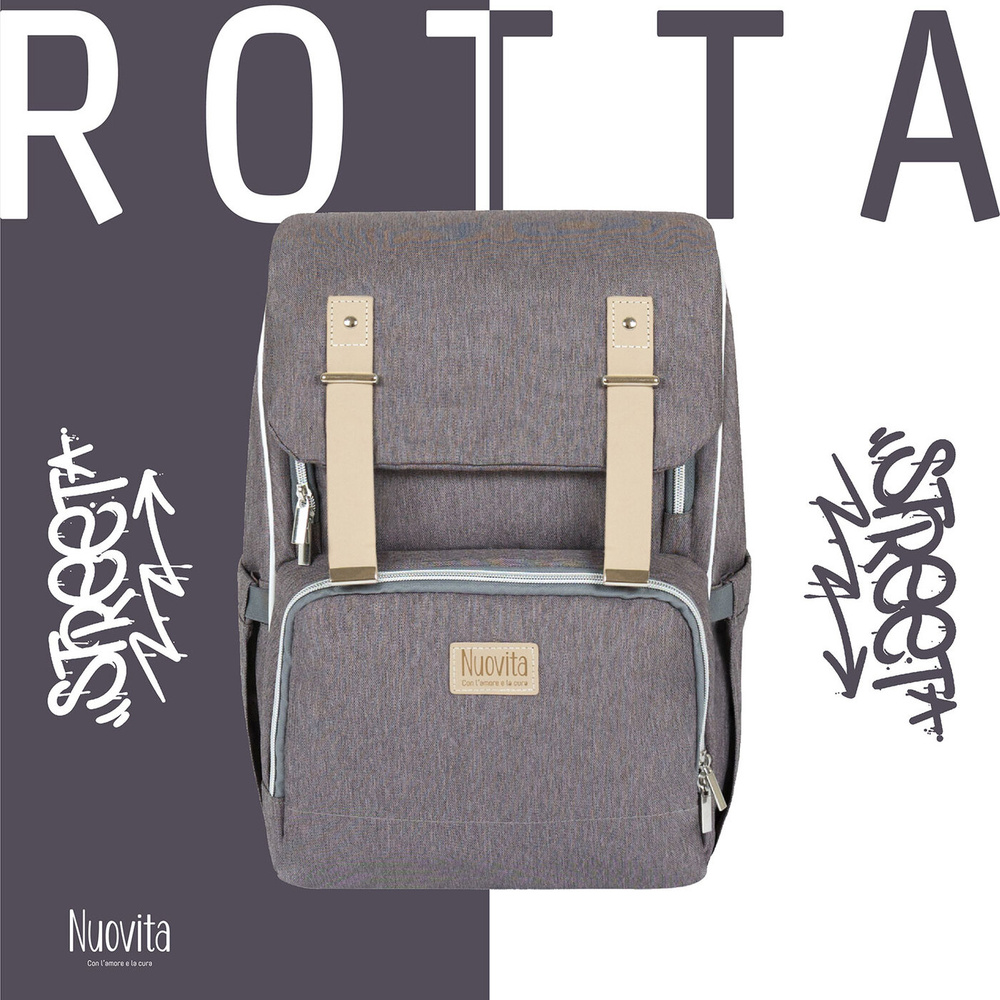 Рюкзак для мамы Nuovita CAPCAP rotta (Marrone/Коричневый) #1