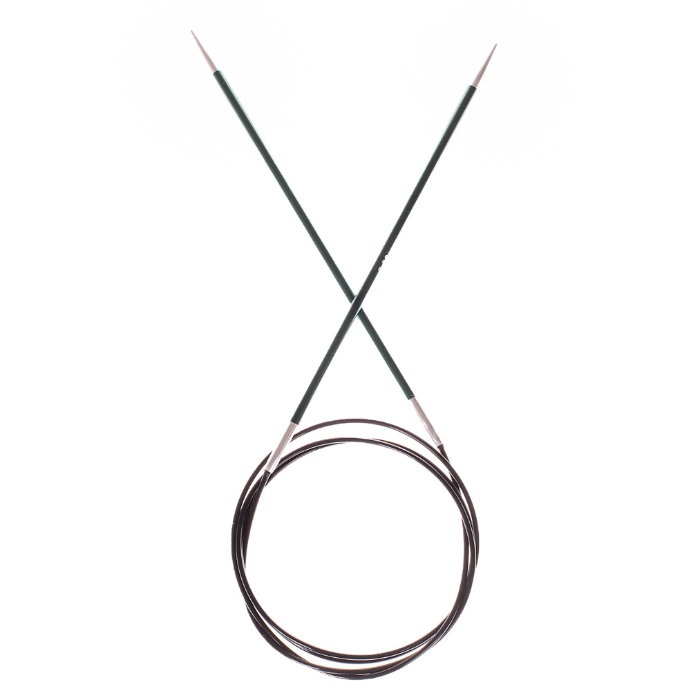 47155 Спицы круговые для вязания с эластичной гибкой леской 100 х 3.00 мм Zing KnitPro  #1
