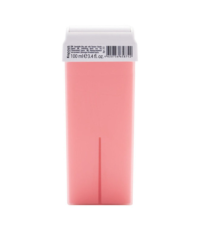 KAPOUS Воск в картридже жирорастворимый для депиляции, Розовый Диоксидом Титаниума, 100 мл  #1