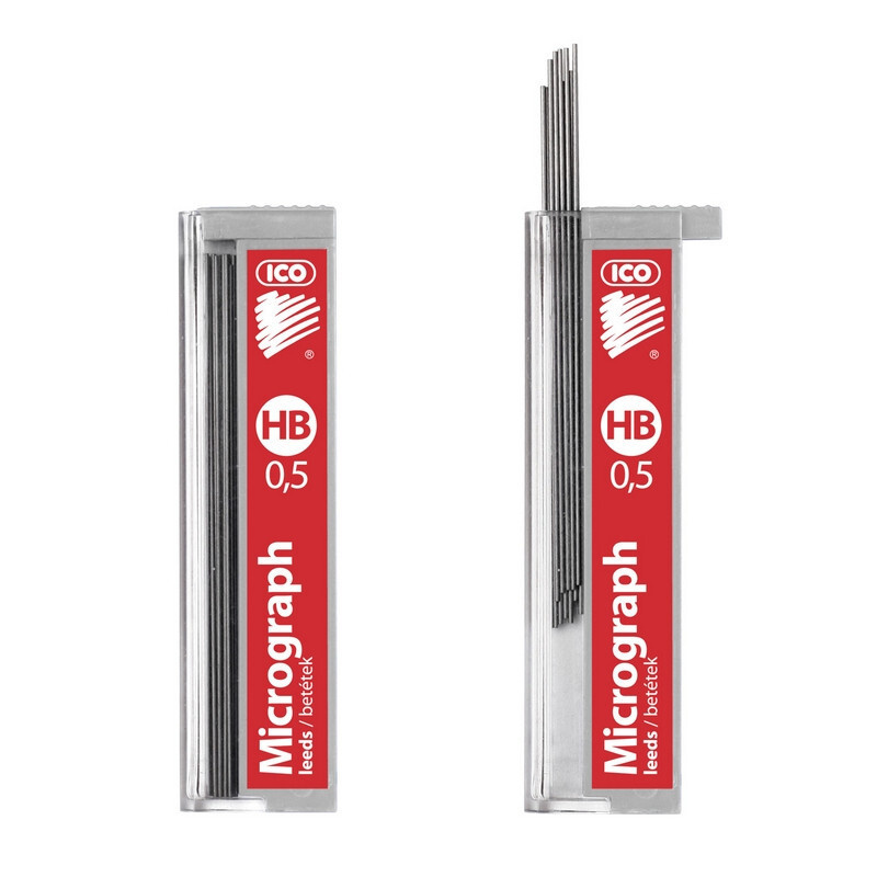 ICO Грифель для карандаша 0.5 мм, твердость: HB (Твердо-мягкий), 12 шт.  #1
