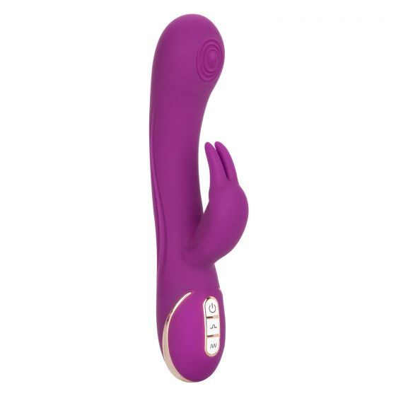 Фиолетовый вибратор-кролик Signature Silicone Thumping Rabbit с пульсирующим воздействием - 22,75 см. #1