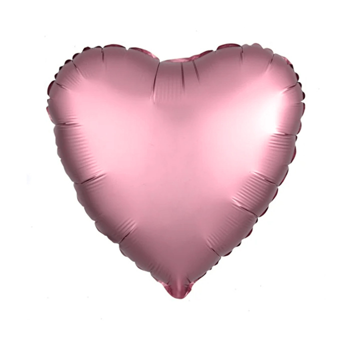 Шар фольгированный 30", сердце, цвет фламинго #1