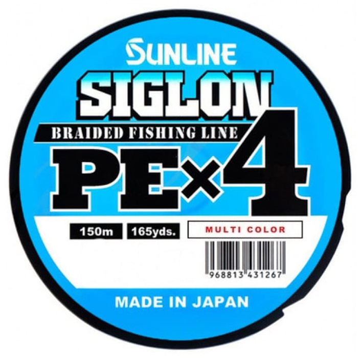 Шнур PE Sunline SIGLON X4 # 0.8/12LB (150 м, 0.153 мм, 6.0 кг, цветной) #1