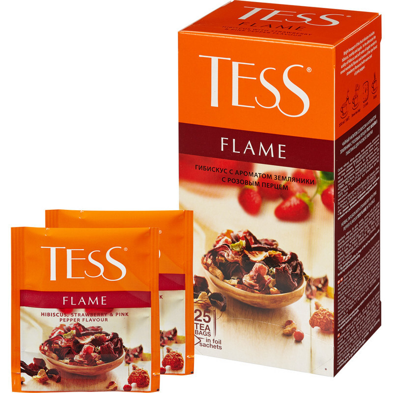 Чай TESS FLAME фруктовы 25пак 2 шт #1