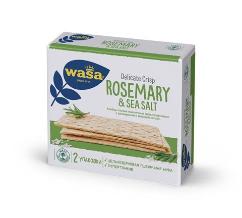 Хлебцы пшеничные тонкие WASA с розмарином 190гр, 5 штук #1