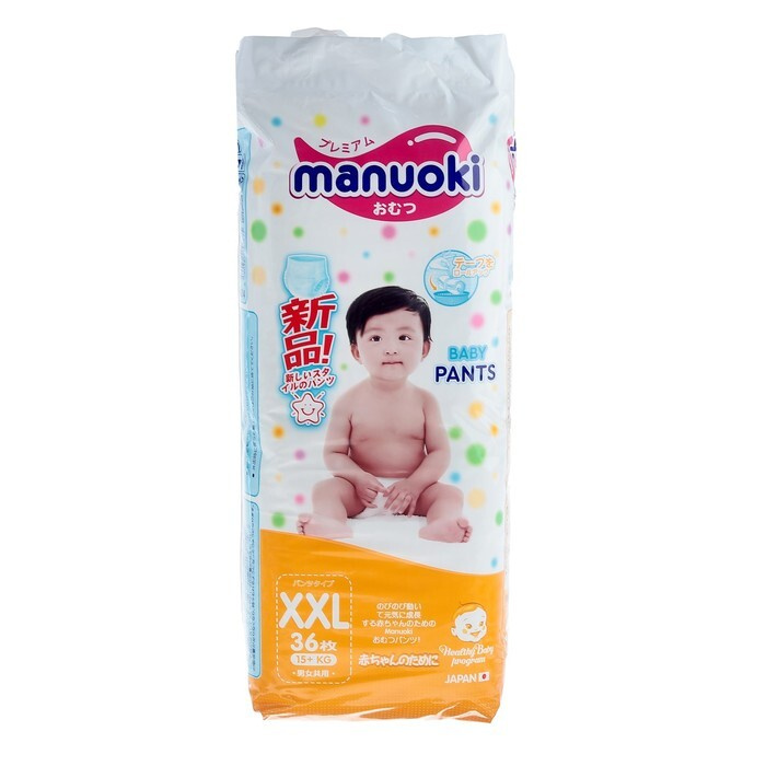 Подгузники-трусики Manuoki XXL 15+ кг, 36 штук в упаковке #1
