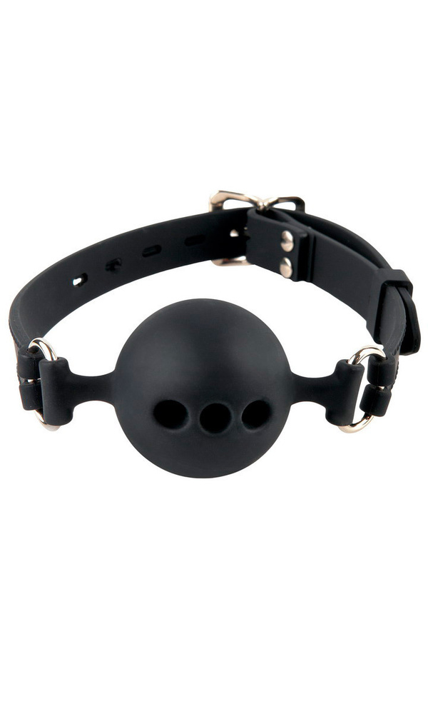 Силиконовый кляп с отверстиями для дыхания Silicone Breathable Ball Gag - Small  #1