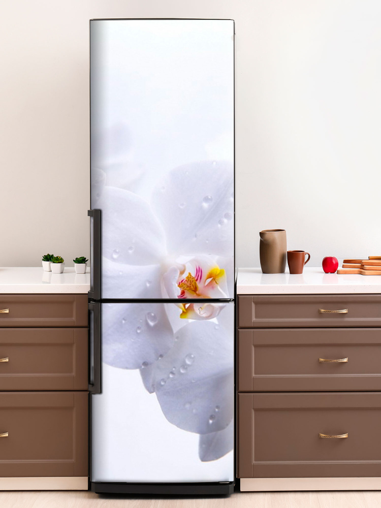 Магнитная картина на холодильник "Вишня в цвету". Размер 60*200см. Магнит плакат для дома, интерьерные #1