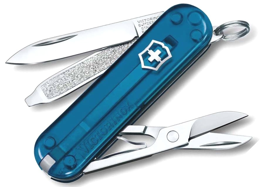 Швейцарский, складной нож-брелок VICTORINOX Classic SD Colors "Sky High" 0.6223.T61G, 58 мм, длина 40 #1