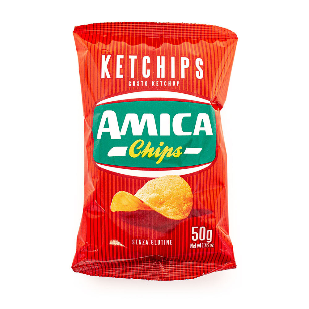 Чипсы картофельные со вкусом кетчупа KETCHIPS, AMICA CHIPS, 0,05 кг  #1