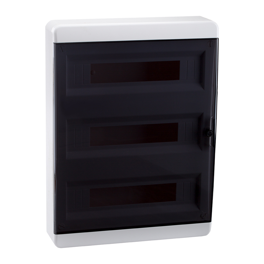 Бокс ЩРН-П 54 IP40 прозрачная черная дверца OptiBox P-BNK-2-54-IP40 ...