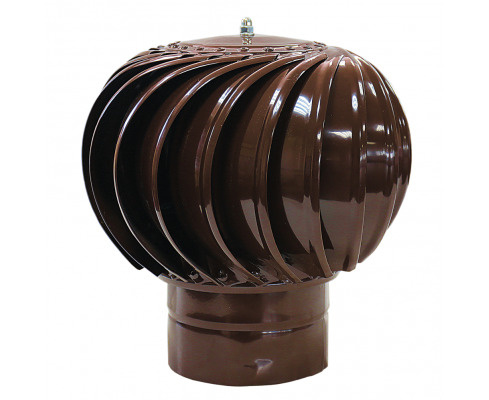 Турбодефлектор ТД-180 оцинкованный коричневый вращающийся  #1