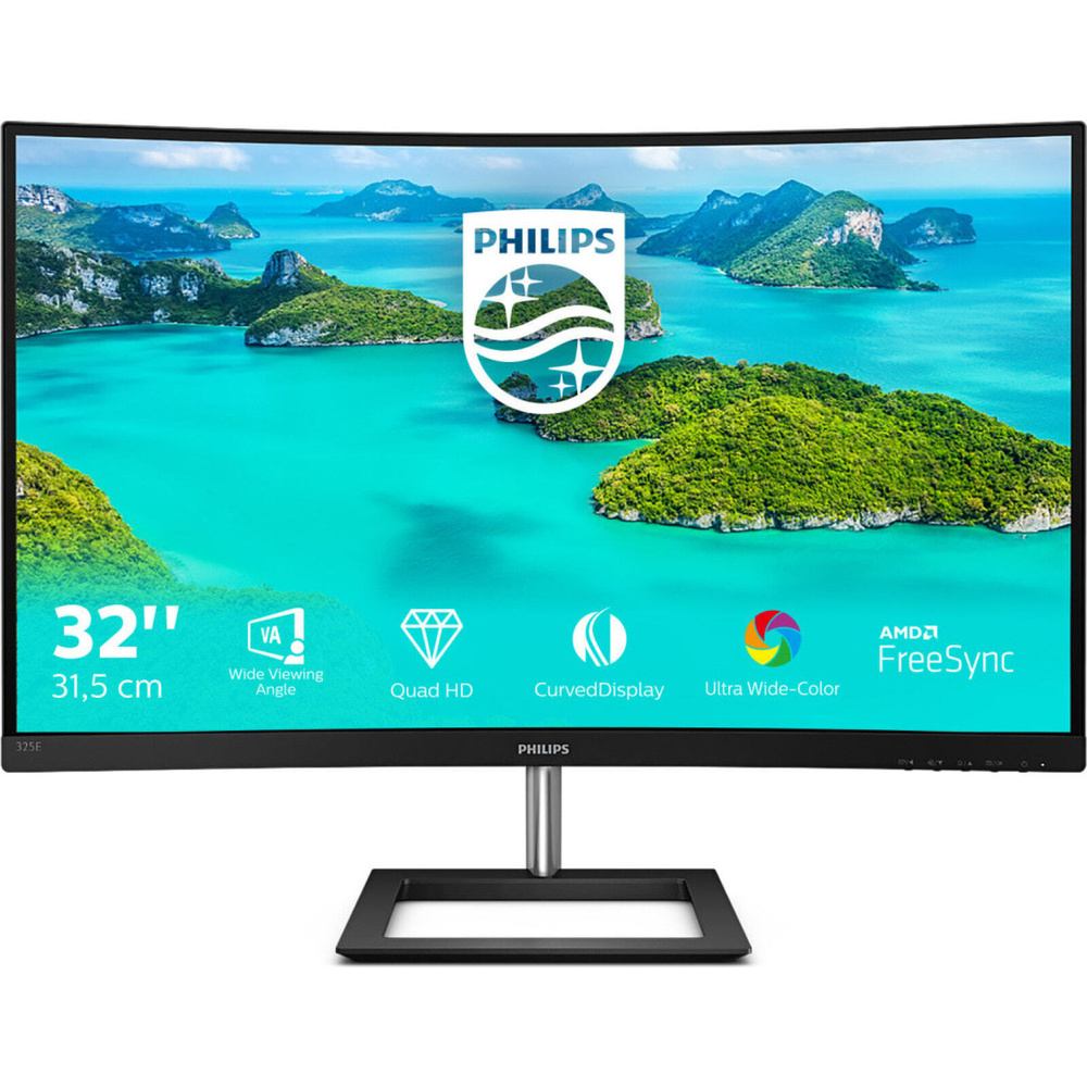 Philips 32" Монитор E Line 325E1C/00 для ПК 80 cm (31.5") 2560 x 1440 пикселей Quad HD ЖК Черный_341020 #1