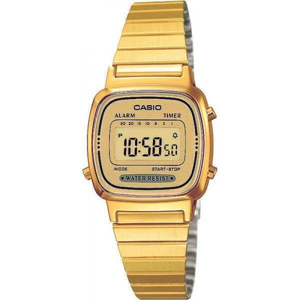 Электронные японские женские часы Casio Vintage LA670WEGA-9E с секундомером, будильником, таймером с #1