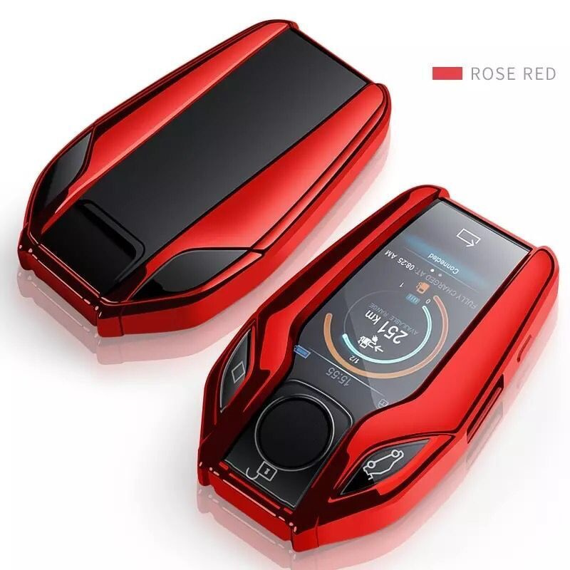 Чехол для Smart ключа BMW / БМВ TPU Red #1