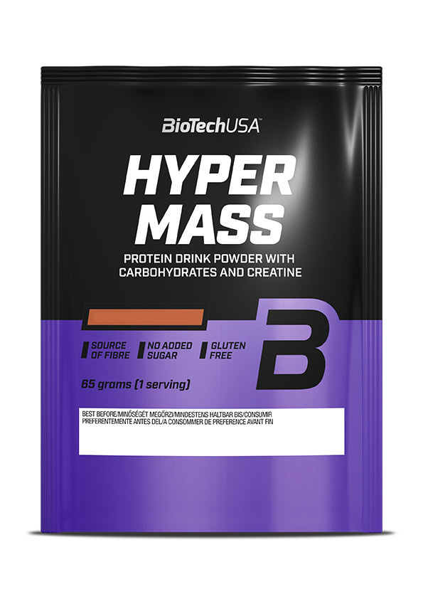 Гейнер для набора мышечной массы с креатином BiotechUSA Hyper Mass 65 г ваниль  #1