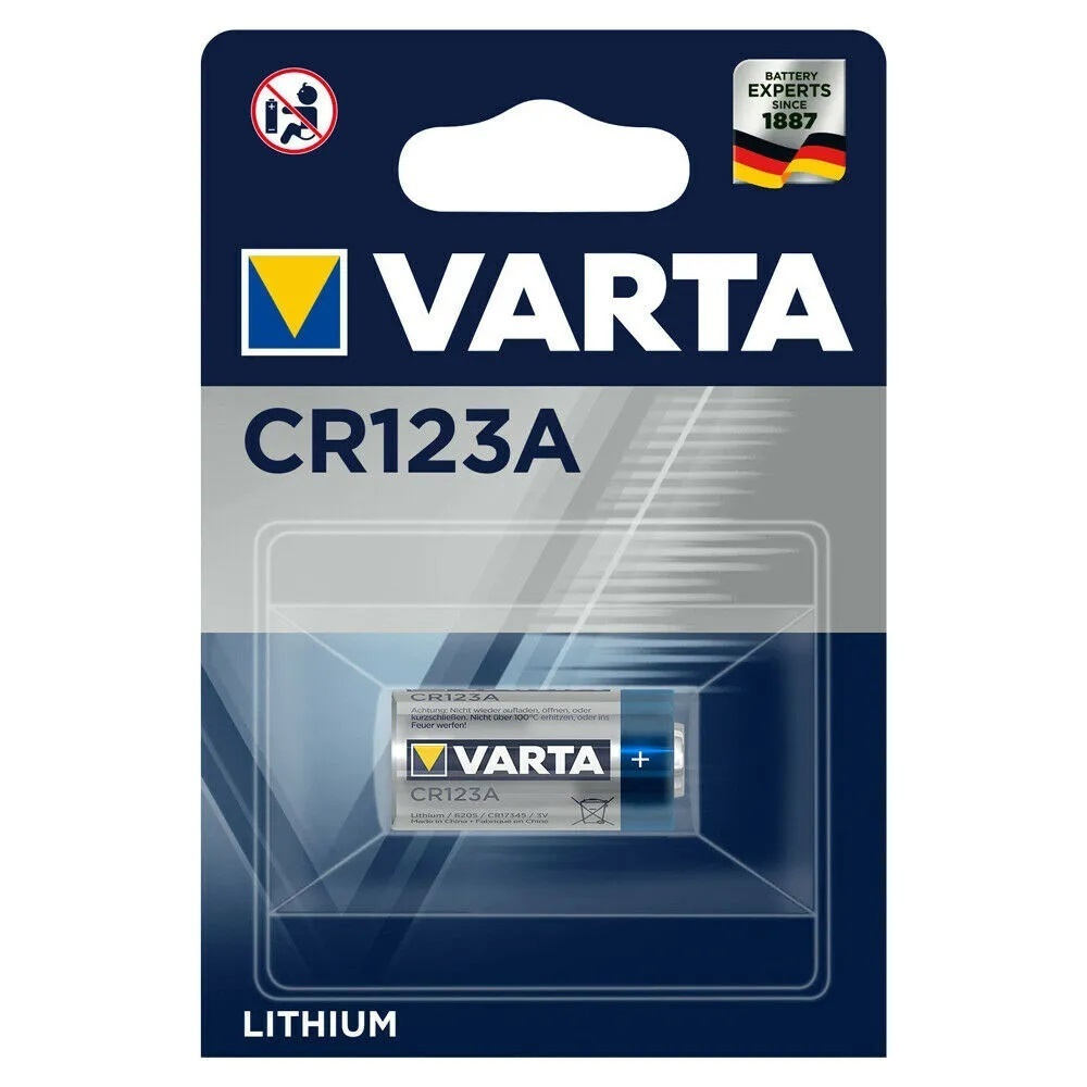 Батарейка VARTA CR123A Lithium 3V, 1 шт Уцененный товар #1