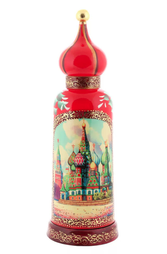 Футляр для бутылки посадский Москва башня 0,5л, красный / Развивающие детские игрушки  #1