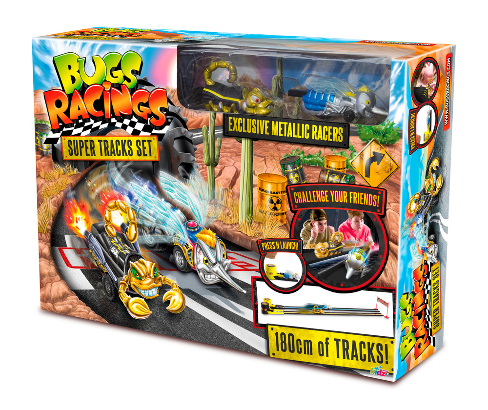Большой игровой набор "Гонка жуков" с треком и 2 машинками, Bugs Racings K02BR005  #1