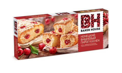 Пирог немецкий Baker House Kuchen вишнёвый, 350 г #1