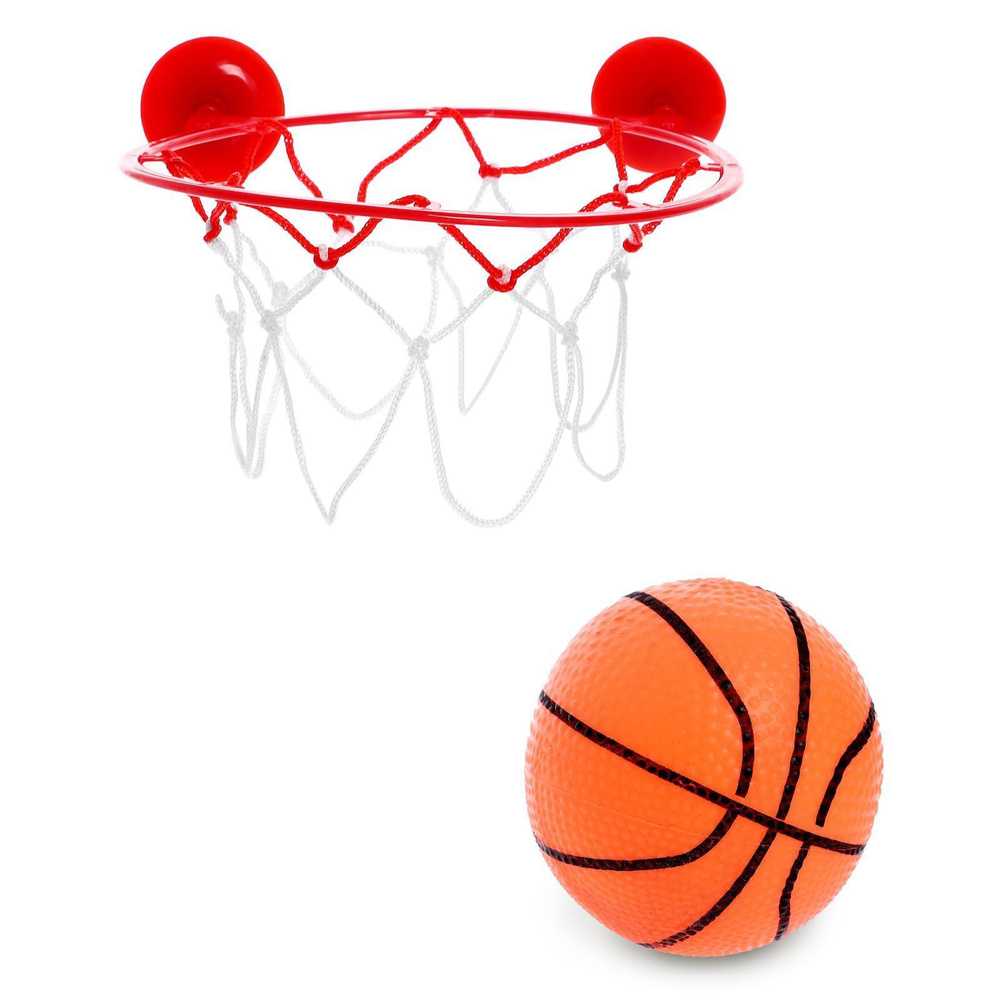 Баскетбол "Бросок", крепится на присоски / спортивный инвентарь  #1