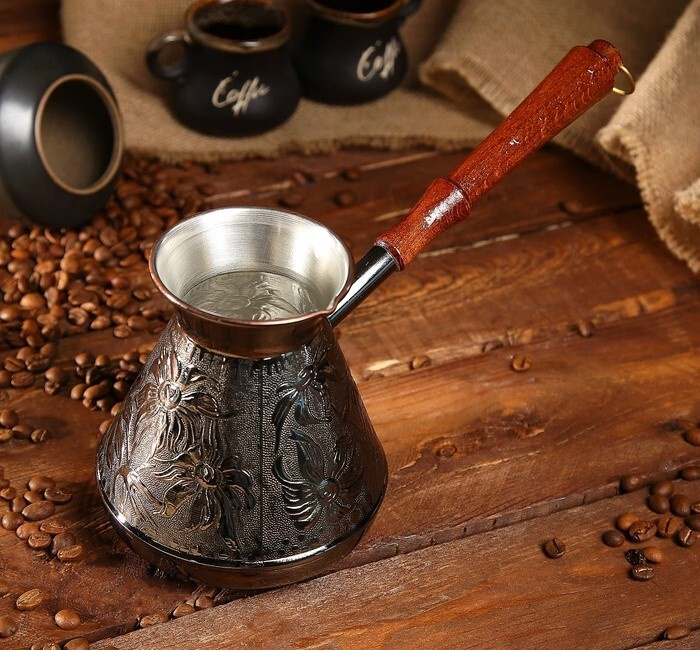 Турка для кофе медная "Ромашка", 0,75 л #1