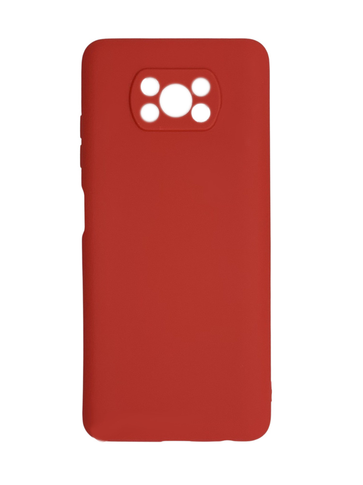 Чехол для Xiaomi Poco X3 & Poco X3 Pro / чехол на поко х3 и поко х3 про матовый красный  #1