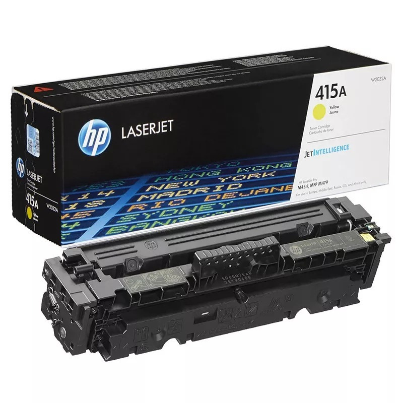 Картридж Hewlett Packard W2032A (HP 415A) Yellow желтый, для принтера МФУ принт туба тонер toner лазерный, #1