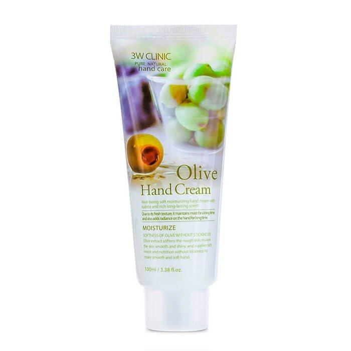 Крем для рук с экстрактом оливы 3W Clinic "Olive Hand Cream", 100 мл #1