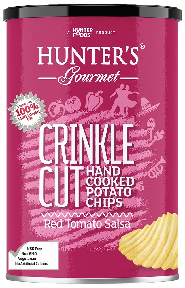Картофельные чипсы натуральные, приготовленные вручную Hunter's Gourmet "Сальса из красных помидорок" #1
