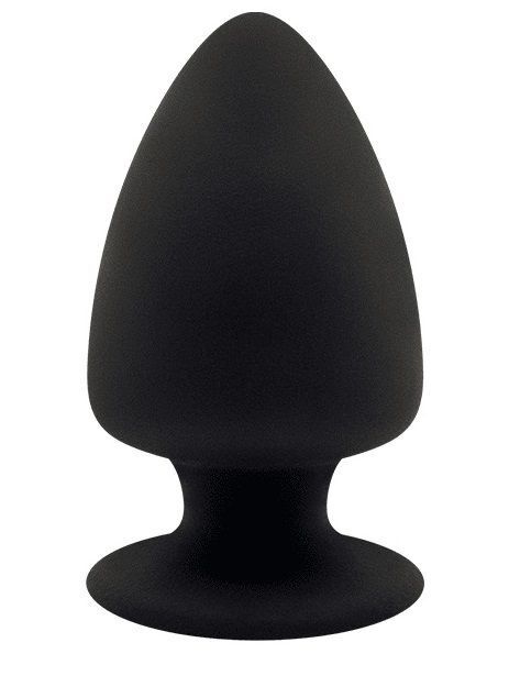 Черная анальная втулка Adrien Lastic Premium Silicone Plug XS - 8 см. #1