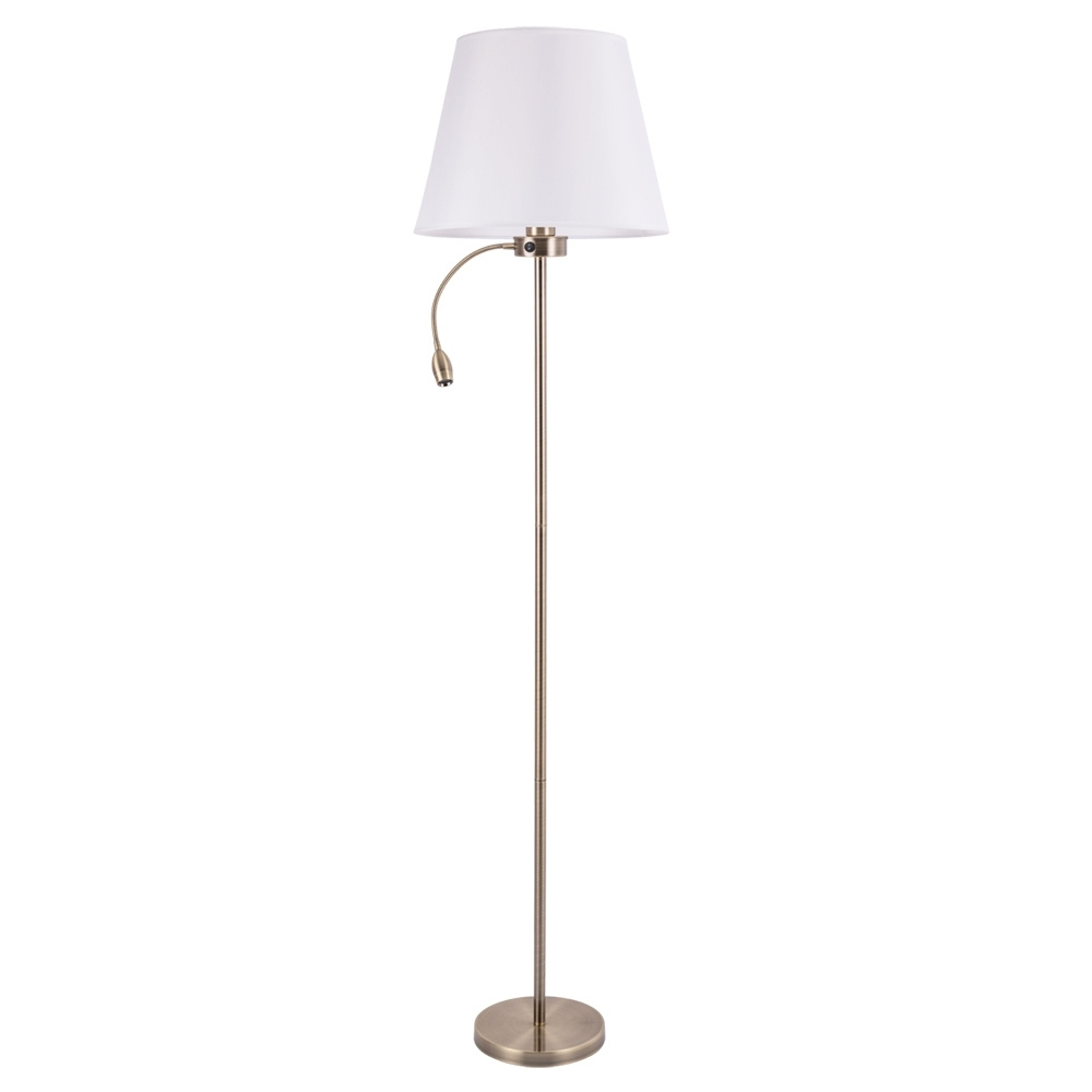 Торшер с дополнительной подсветкой Arte Lamp Elba A2581PN-2AB #1